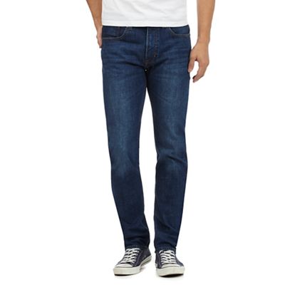 Red Herring Big and tall mid blue mid wash slim fit jeans